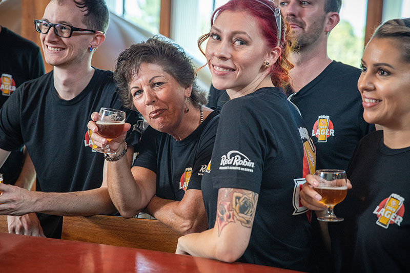 Bartenders celebrating