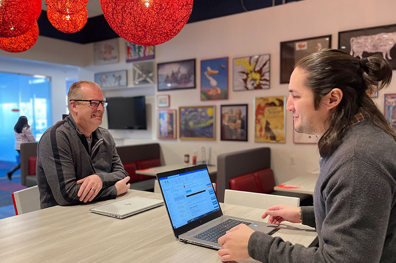Team Members in a meeting at the Restaurant Support Center