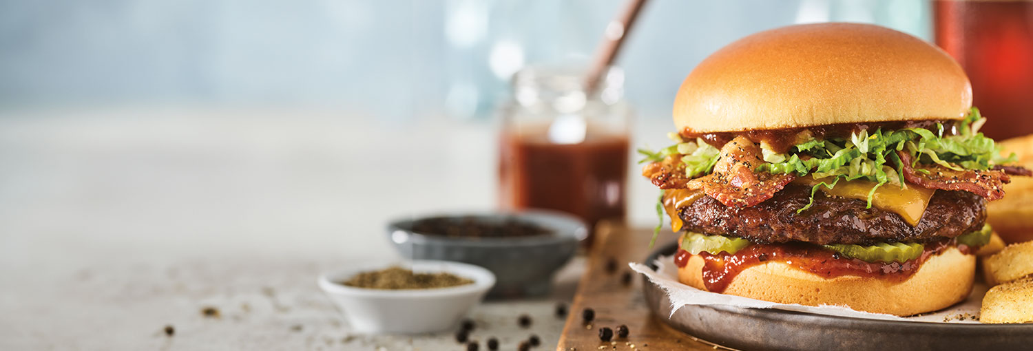 Smoke and Pepper Burger with Bottomless Fries