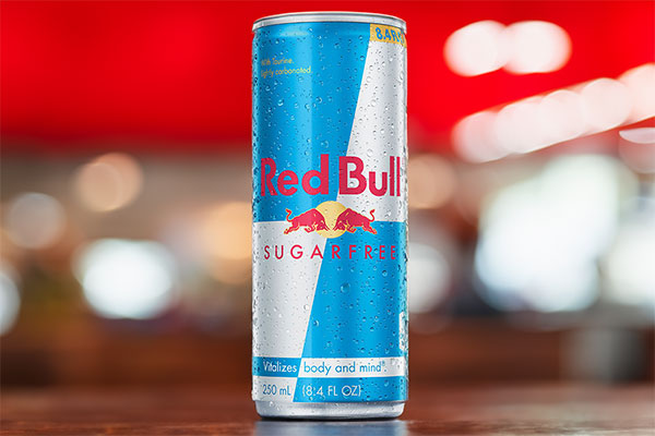 Sugar Free Red Bull can