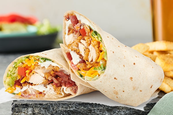 Crispy Chicken and Bacon Wrap
