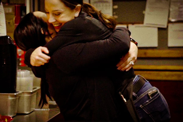 Team Members sharing a moment