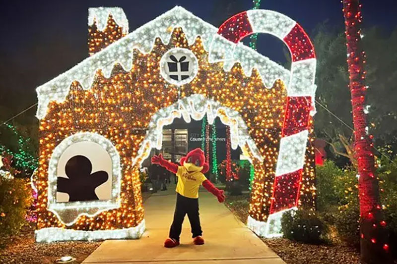 Red at Winterfest in Avondale