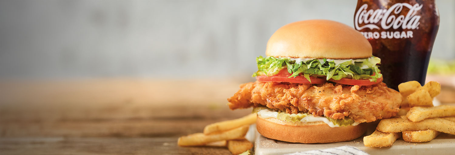 Crispy Chicken Sandwich Big Yummm Burger Deal