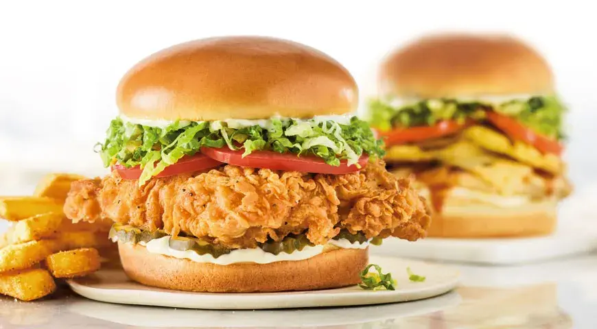 Crispy Chicken Sandwich and Teriyaki Chicken Sandwich